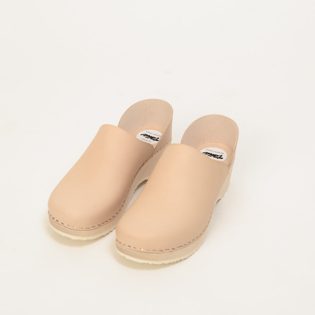 Clogs Mitsumaru, tan (vegetable-tanned)