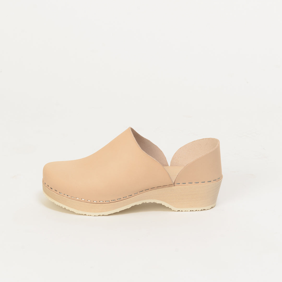 Clogs Mitsumaru, tan (vegetable-tanned)