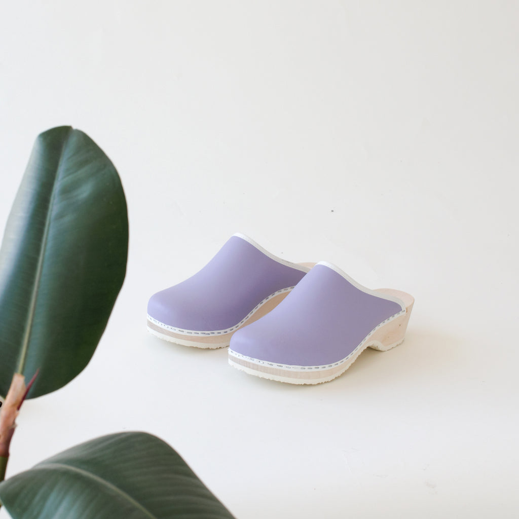 Clogs, lavender