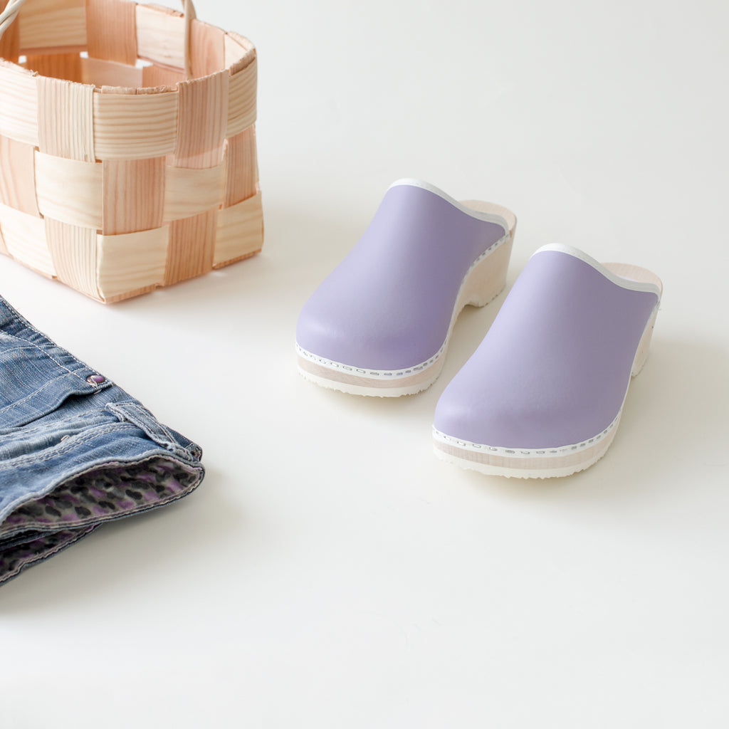Clogs, lavender