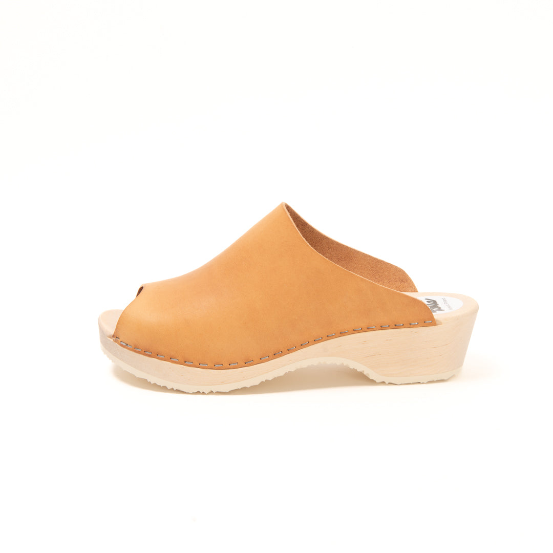 Clogs Elsa, vintage honey (vegetable-tanned)