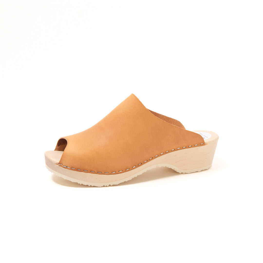 Clogs Elsa, vintage honey (vegetable-tanned)