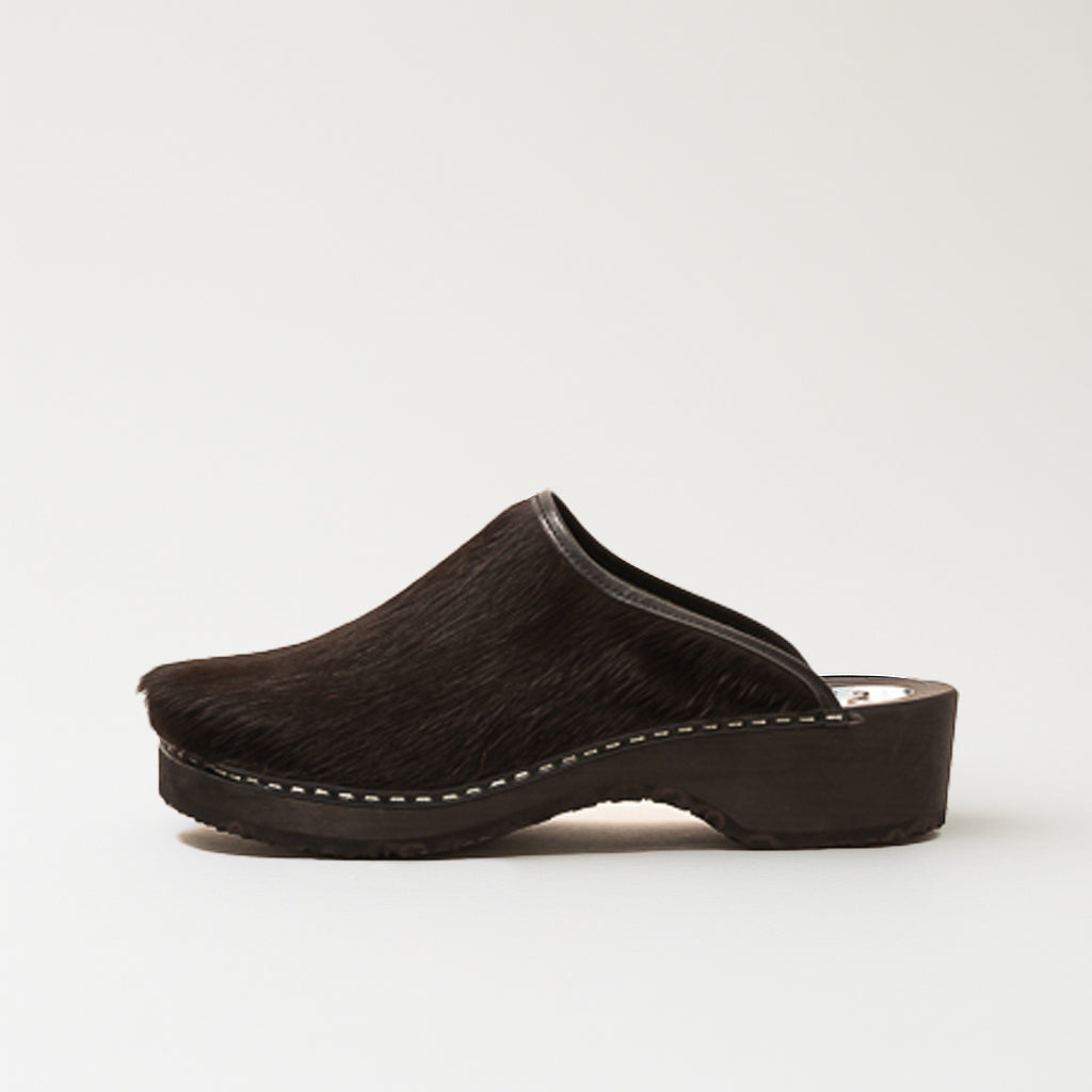 Clogs cow leather, black