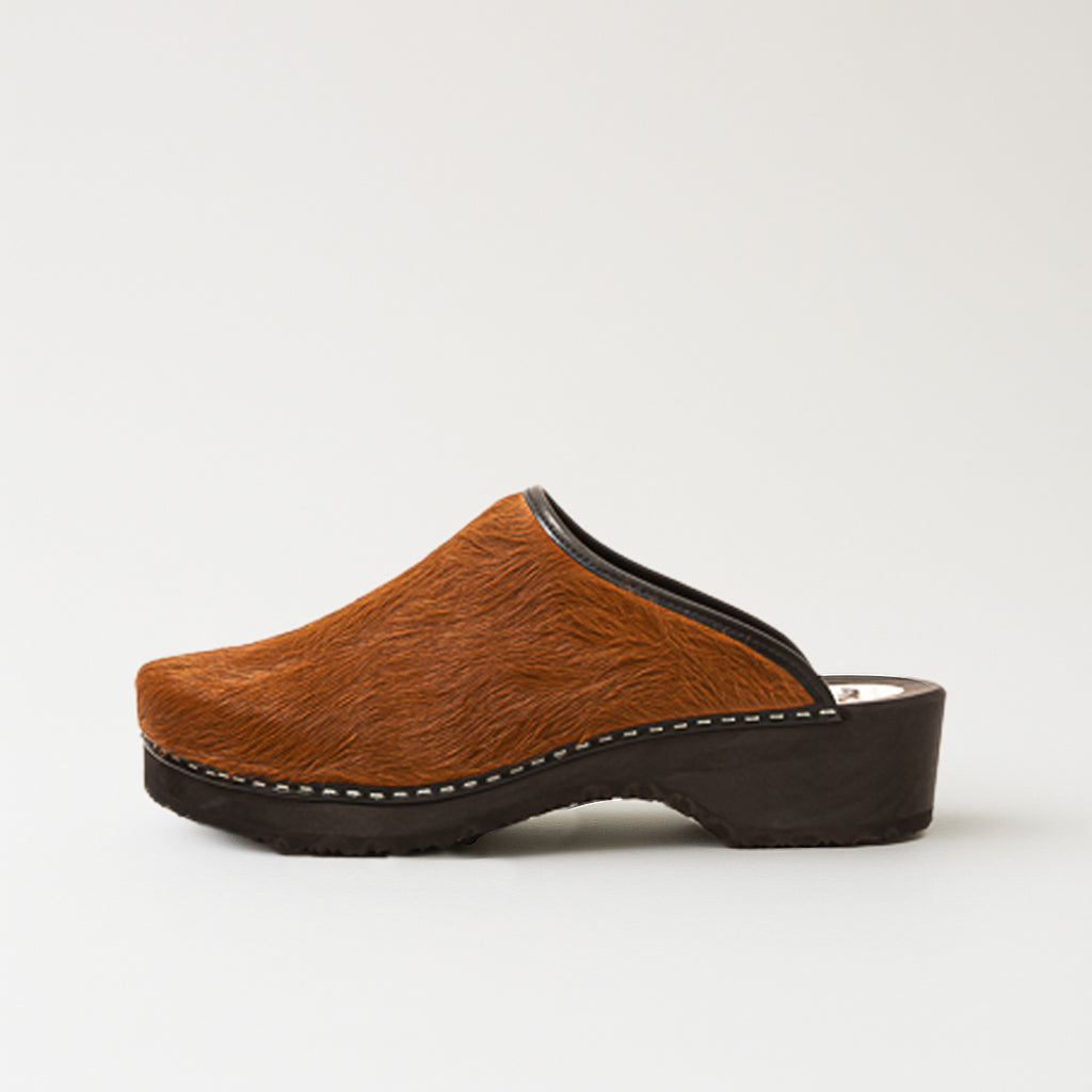 Clogs cow leather, brown